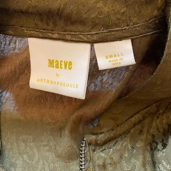 Maeve light weight leopard print bomber jacket (Anthropologie) - Picture 5 of 7